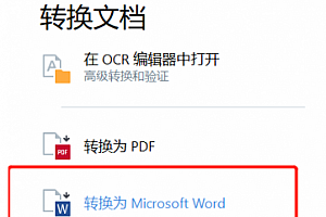 abbyy怎么pdf转word