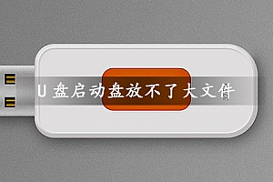 U盘启动盘放不了大于4G文件
