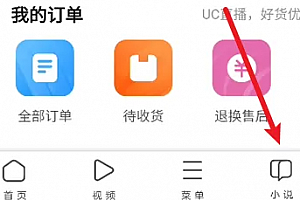 uc浏览器怎么找小说