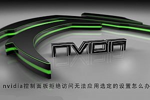 nvidia控制面板拒绝访问无法应用选定的设置怎么办