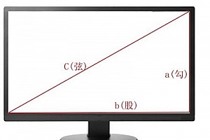 电脑24寸显示器多少厘米