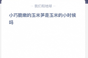 小巧脆嫩的玉米笋是玉米的小时候吗?
