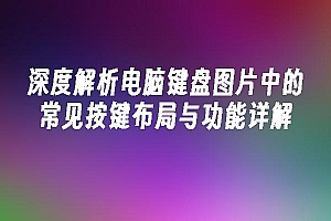 苹果cms模板深度解析电脑键盘图片中的常见按键布局与功能详解苹果cms